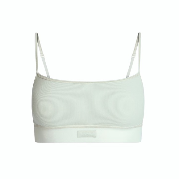 Skims Cotton Rib SCOOP BRALETTE spearmint Size medium - Picture 1 of 2